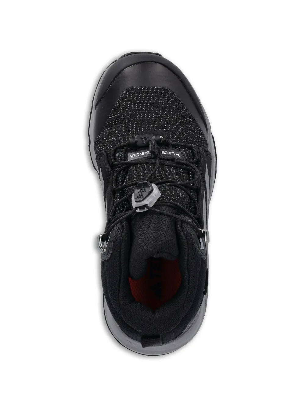 Ботинки Terrex Mid на шнуровке с полосками Adidas Kids, черный — фото 4