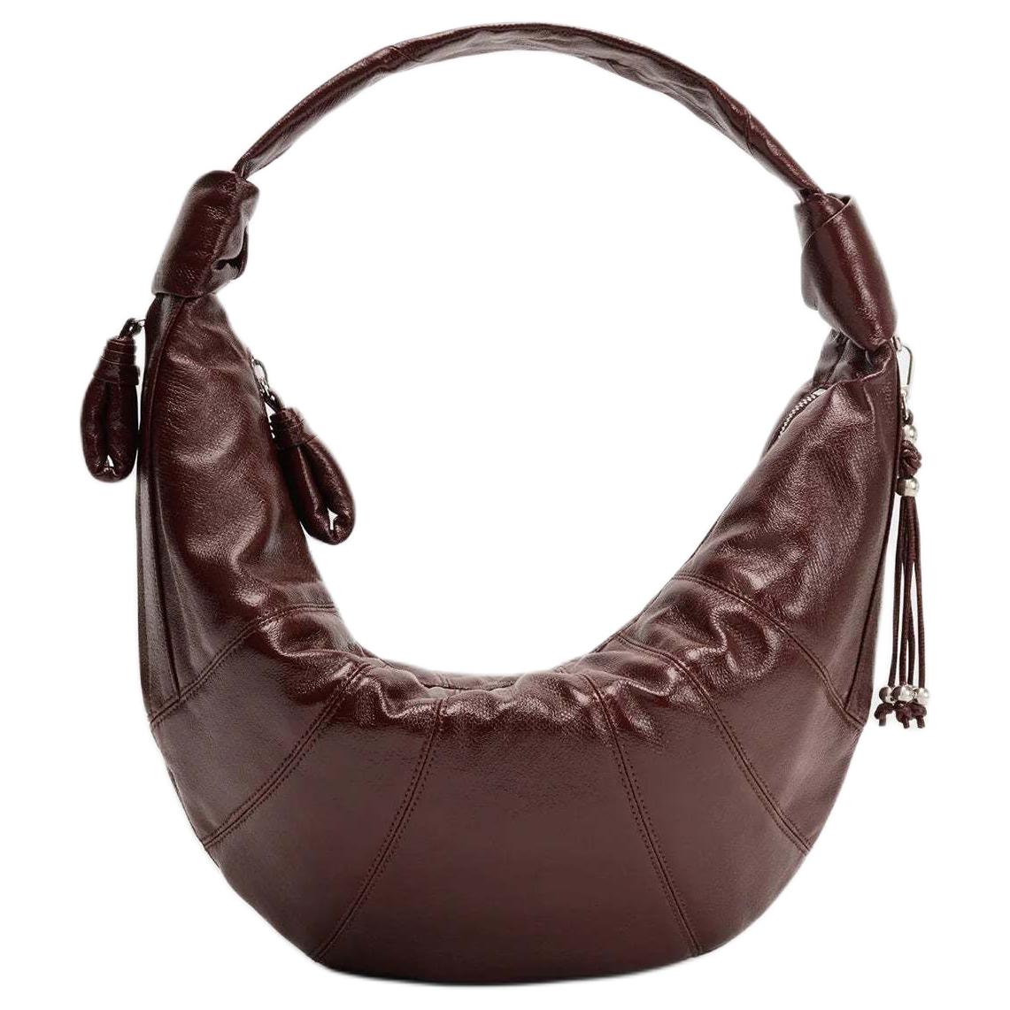 

Lemaire Круассан серия тканевая сумка круассан, сумка через плечо, женская сумка тёмный кирпично-красный