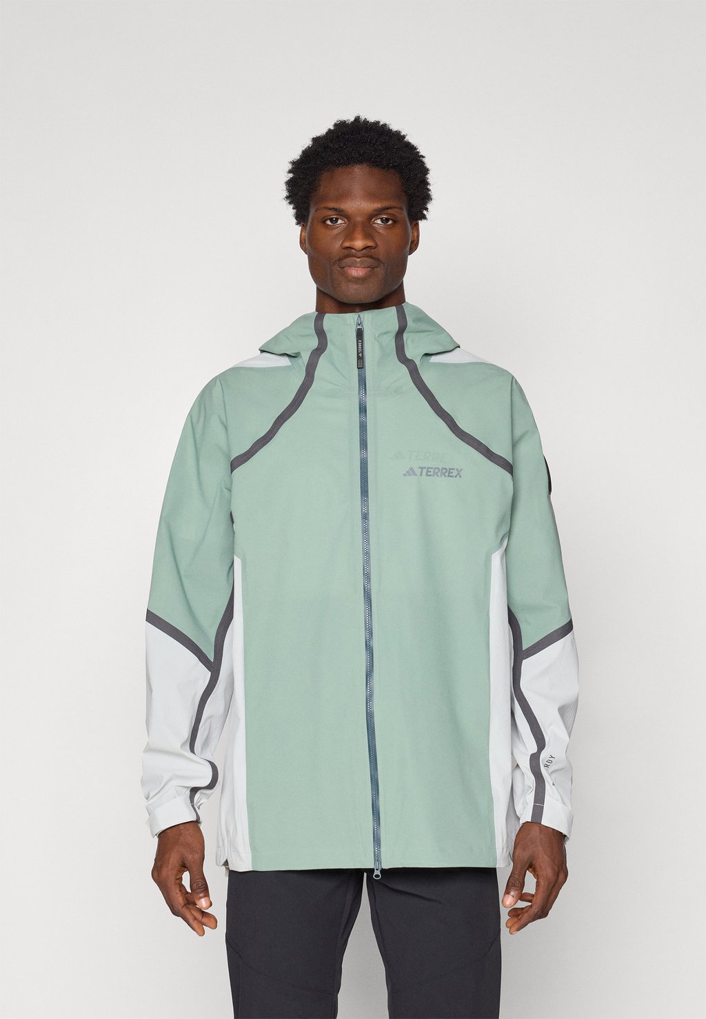

Водонепроницаемая куртка NAT GEO RAIN.RDY Adidas Terrex, зеленый