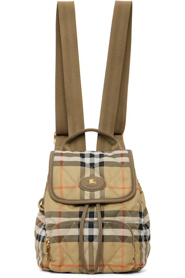 

Burberry Бежевый мини-рюкзак в форме подковы