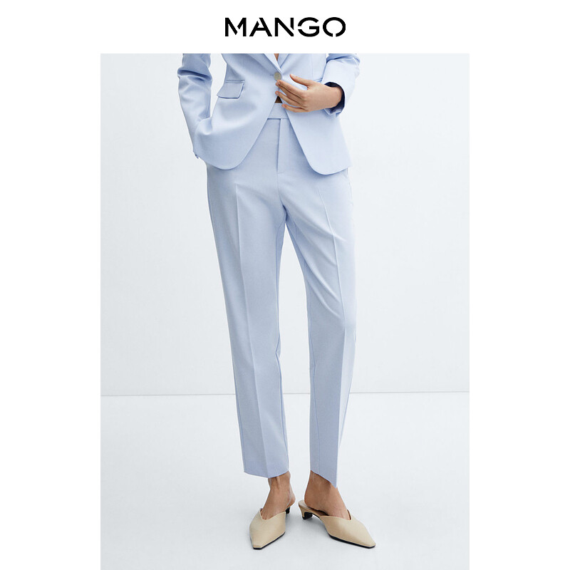 

Женские брюки Mango, светло-голубой
