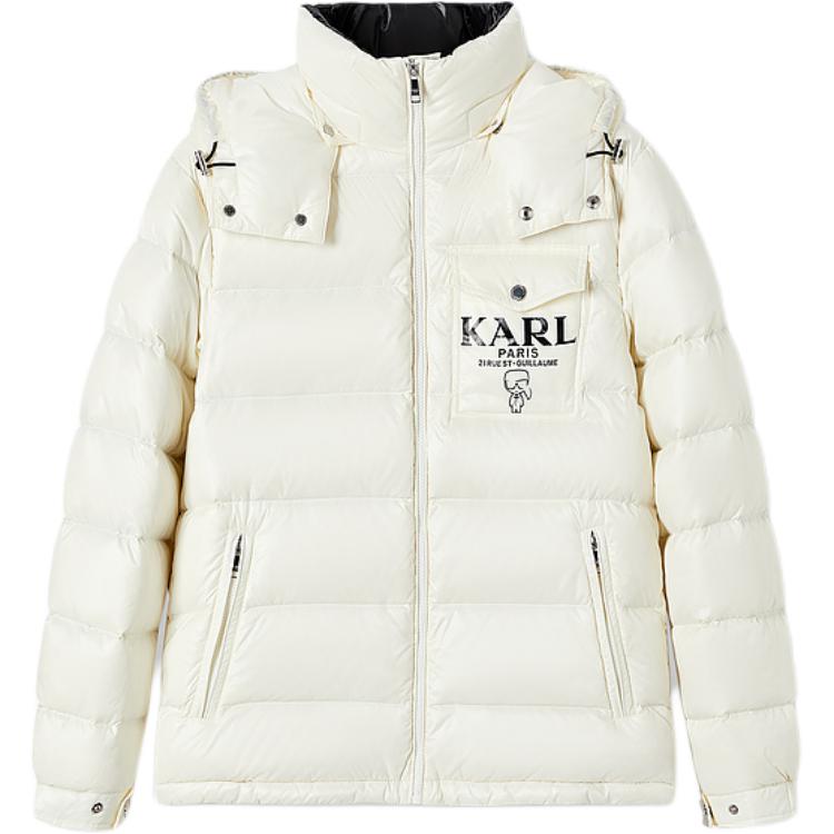 

KARL LAGERFELD / Karl Lagerfeld Jeans Пуховик мужской бежевый, Ecru