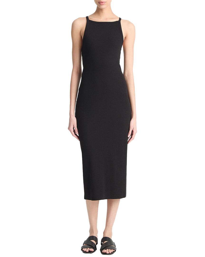 

Платье-майка Vince Rib High Neck, черный