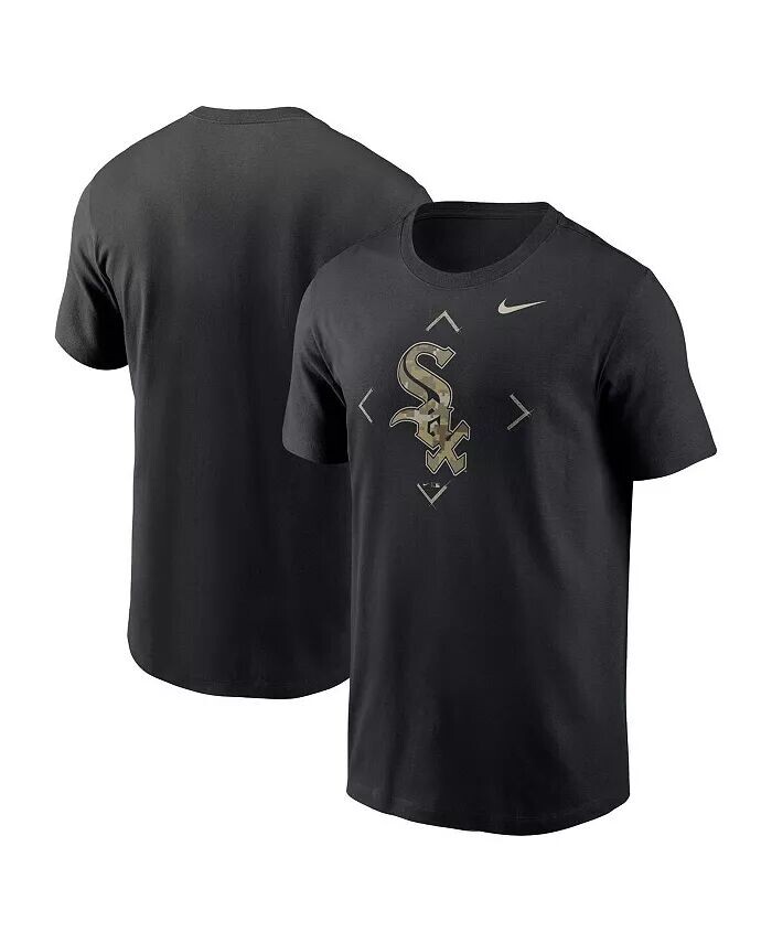 

Мужская черная футболка с камуфляжным логотипом Chicago White Sox Nike