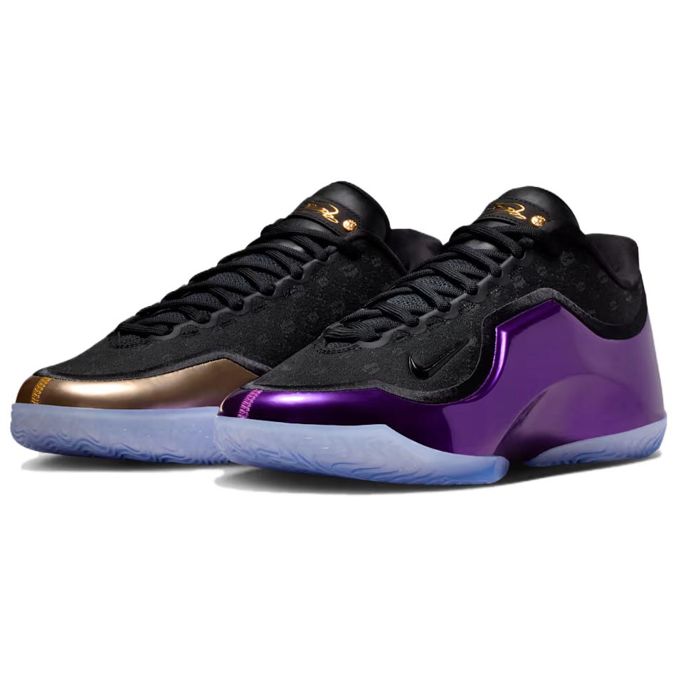 

Nike Кроссовки баскетбольные Lebron 23 мужские черные золотые фиолетовые Overseas Version