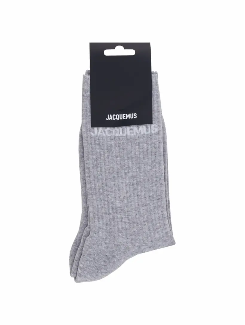 

Носки с логотипом Jacquemus, серый
