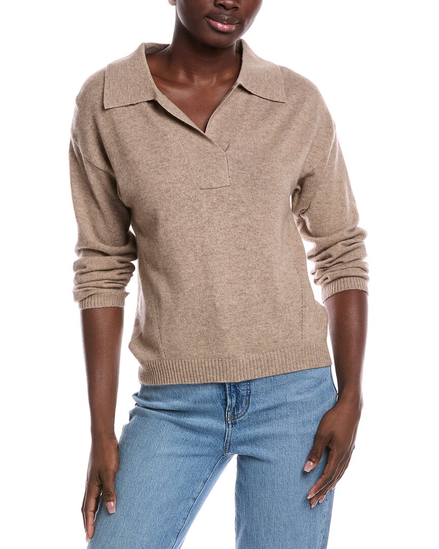 

Скотт энд Скотт Лондон кашемировый поло свитер Scott & Scott London, коричневый