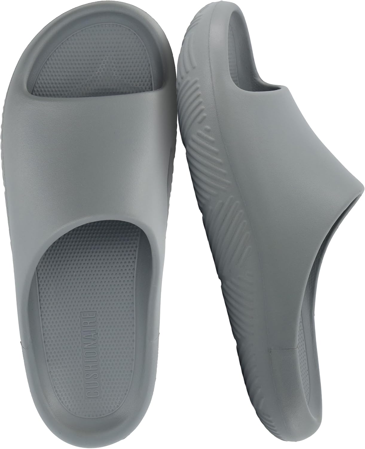 

Мужские сандалии CUSHIONAIRE Galaxy Cloud, мягкие водонепроницаемые восстановительные сандалии с формованной стелькой и противоскользящей подошвой, серый