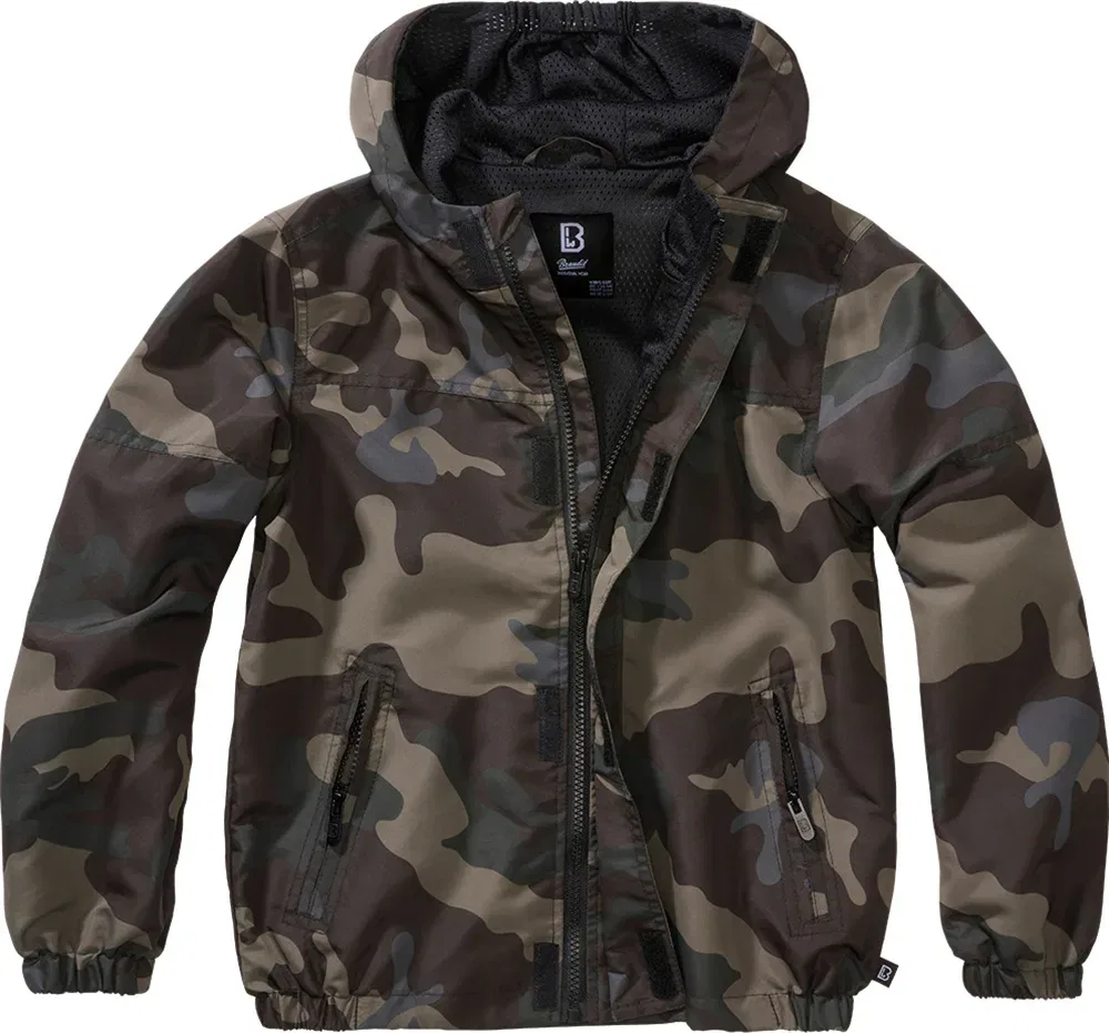 Функциональная куртка детская, ветровка Camouflage, Brandit