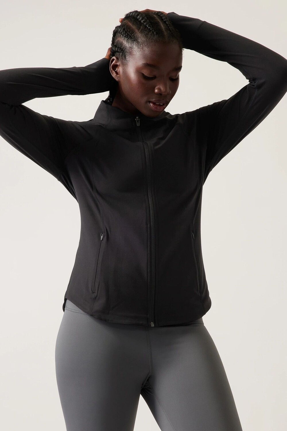 

Толстовка на молнии Athleta, черный