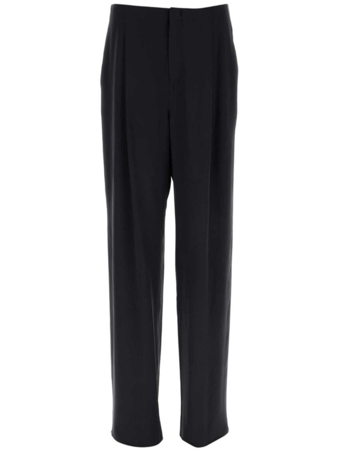 

Шелковые брюки 90-х Saint Laurent, синий