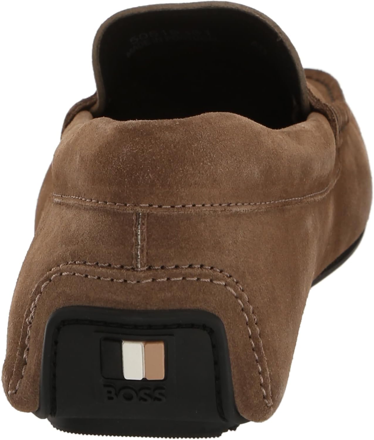 BOSS мужские гладкие замшевые мокасины-водители, Stone Beige — фото 3