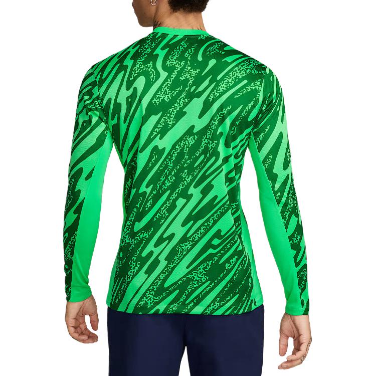 Футболка вратаря Paris Saint Germain 2024/25 Stadium мужская реплика с длинным рукавом Dri FIT Nike, зеленый — фото 3