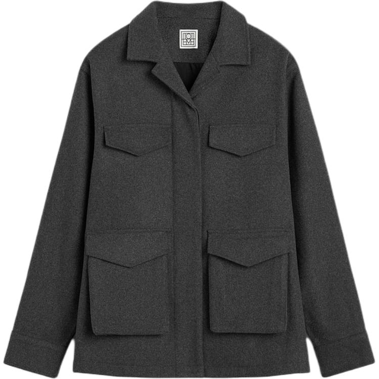 

TOTEME Войлочная куртка карго, Heather Gray