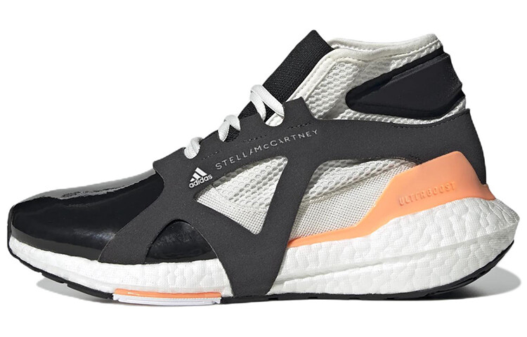 

Кроссовки женские Stella Mccartney X ULT High-top черные/белые/оранжевые Adidas