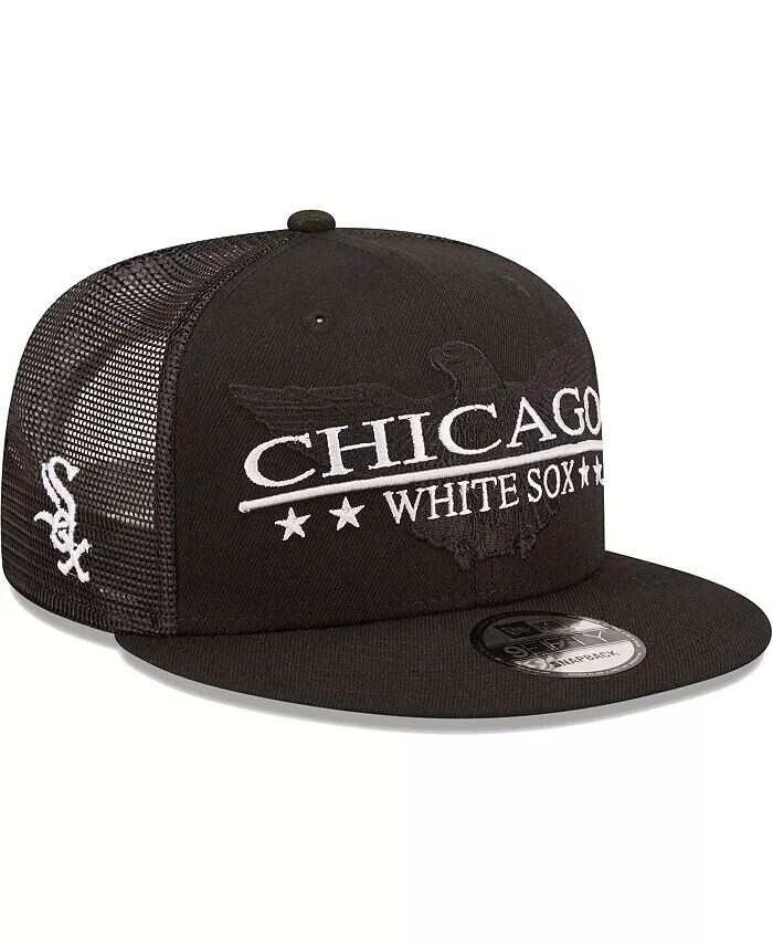 

Мужская черная кепка Chicago White Sox Patriot Trucker 9FIFTY Snapback New Era