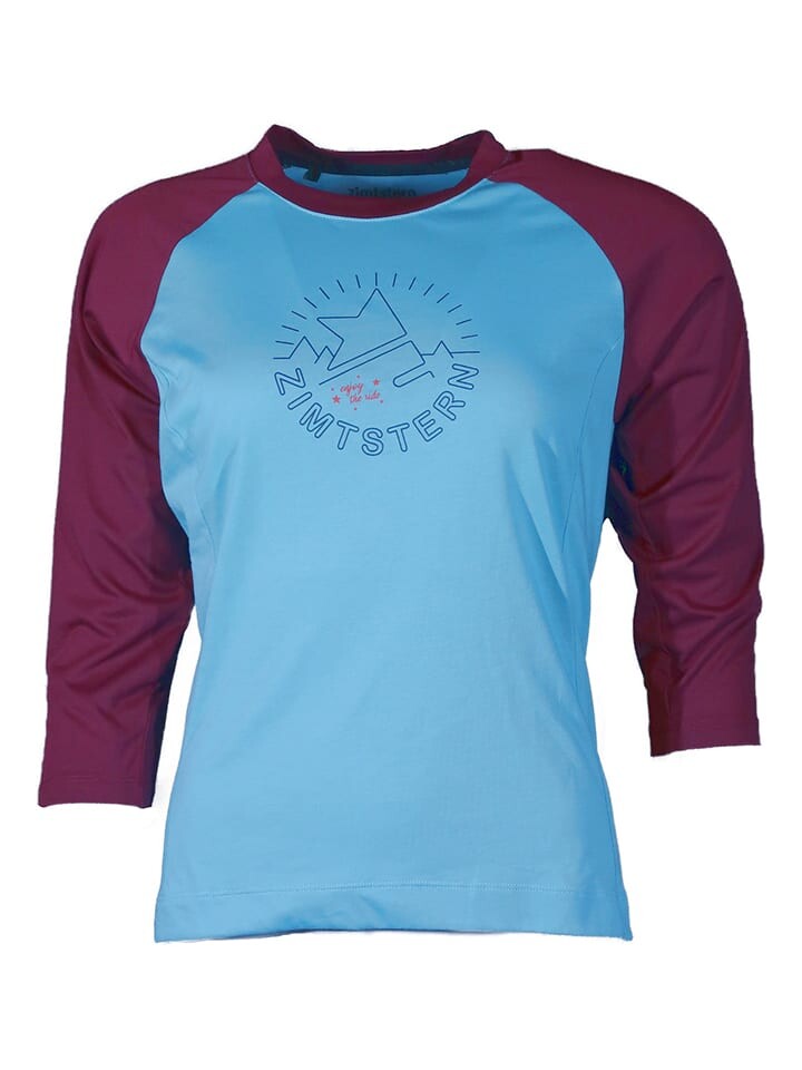 

Лонгслив Zimtstern Fahrradtrikot PureFlowz, цвет Blau/Bordeaux
