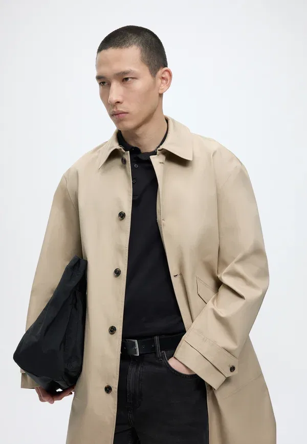 Пальто Tommy Hilfiger Technical Carcoat Trenchcoat, сандаловый — фото 4