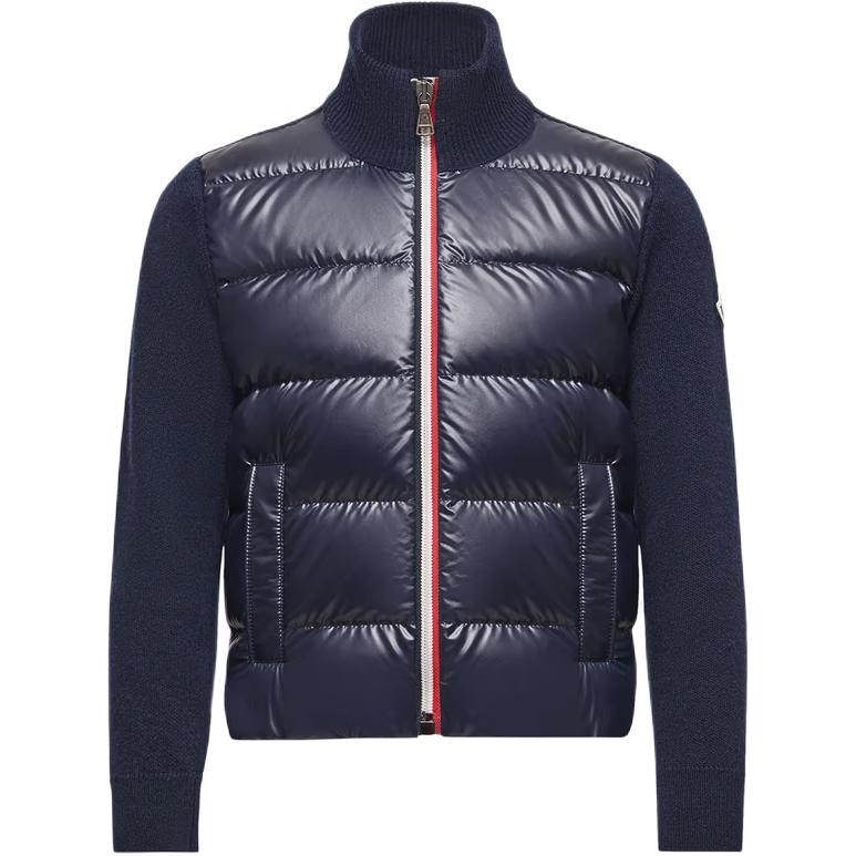 

Moncler Пуховик утепленная шерстяная кардиган на молнии dark blue для детей 3-7 лет