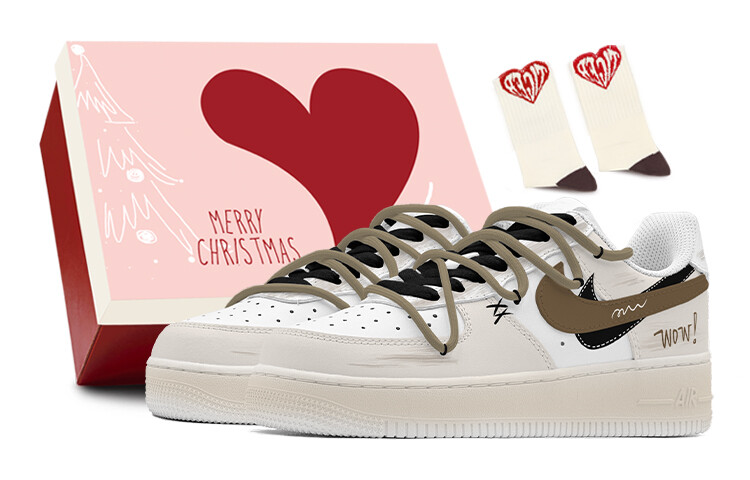 

Air Force 1 Скейтборд Кроссовки Мужские Низкие Коричневый Nike