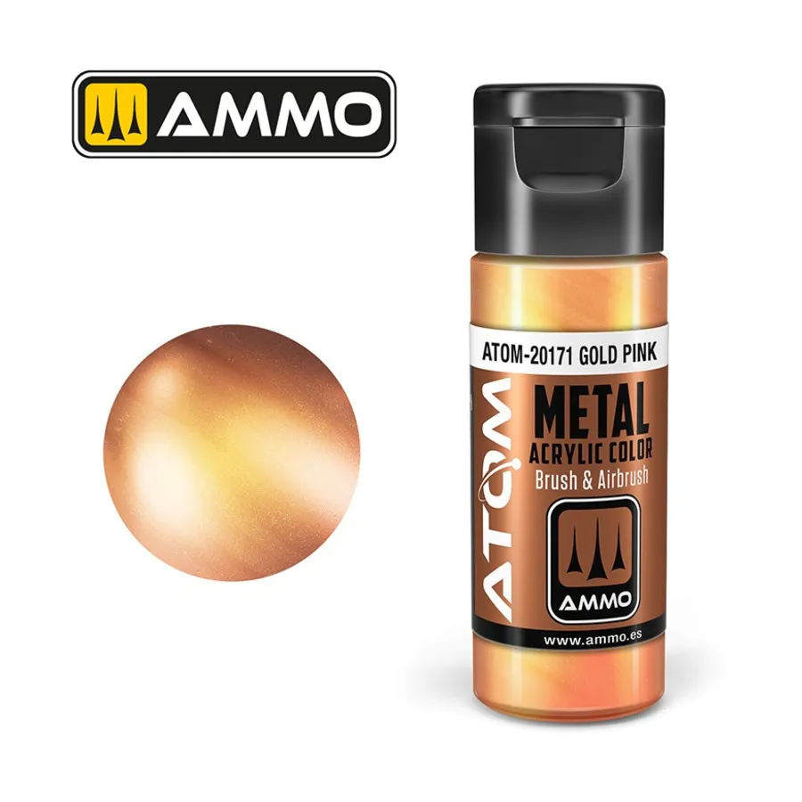 

Металлик — Золотисто-Розовый, ATOM Acrylic Paints
