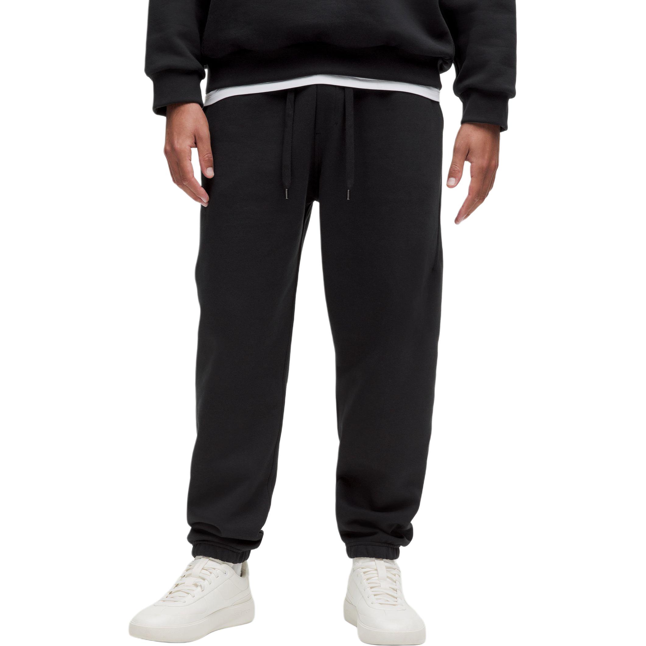 

Утепленные вязаные спортивные штаны мужские Lululemon, черный