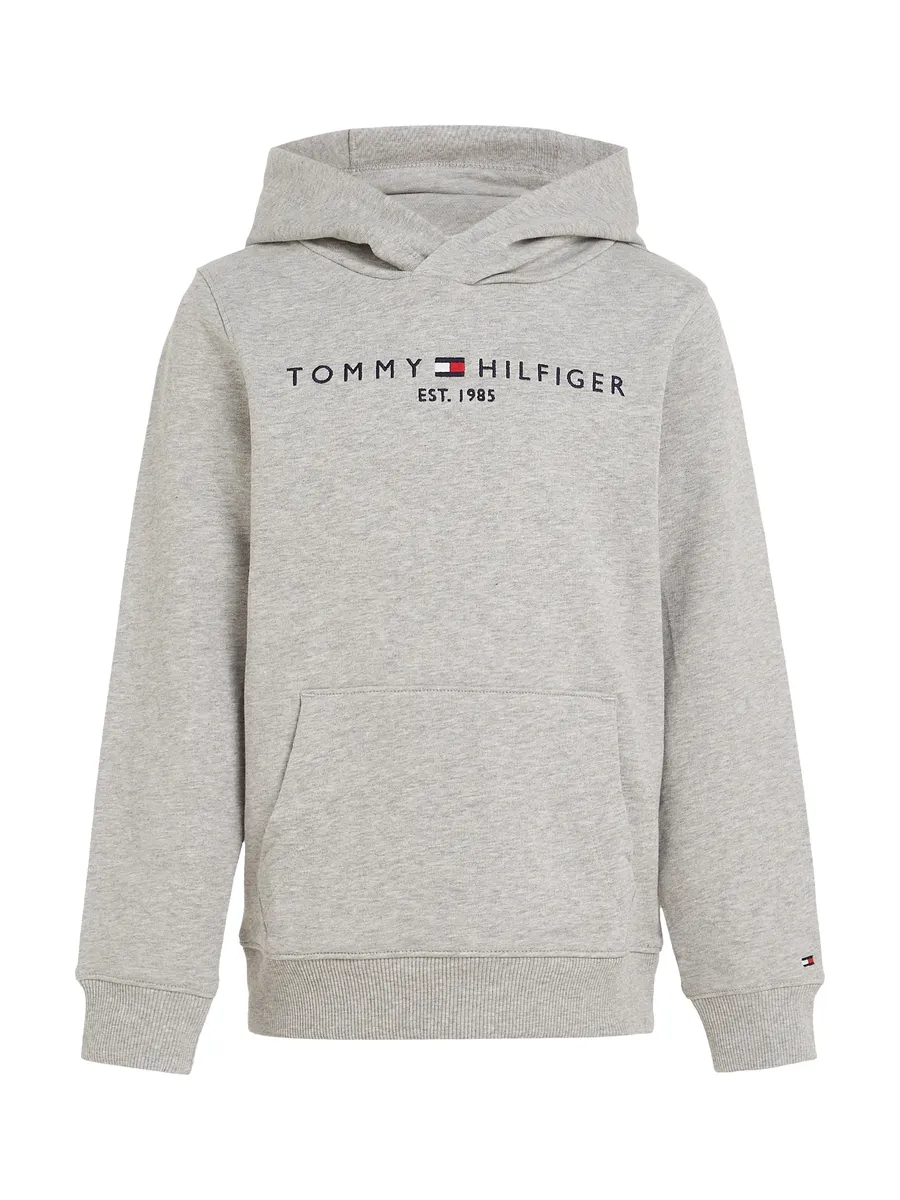 Толстовка с капюшоном Tommy Hilfiger "ESSENTIAL HOODIE" для мальчиков и девочек, цвет Grau-Meliert — фото 4