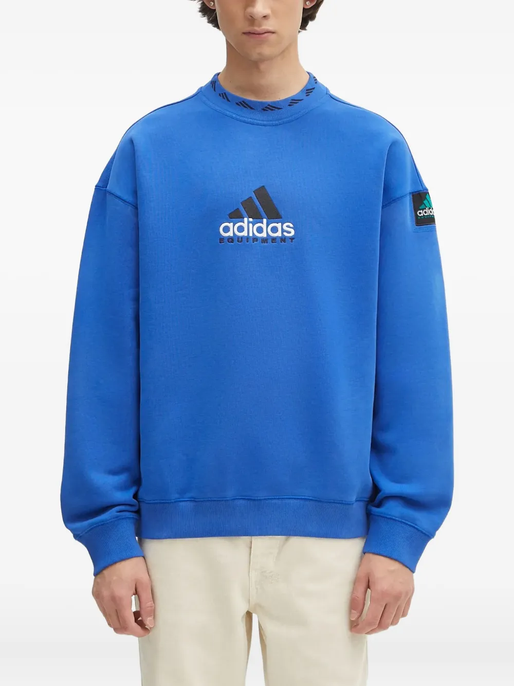 

Толстовка с вышитым логотипом adidas, синий