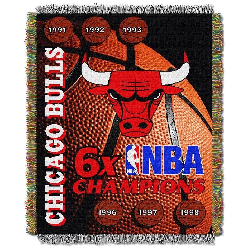 

Памятный плед TheNorthwest Chicago Bulls размером 48 x 60 дюймов