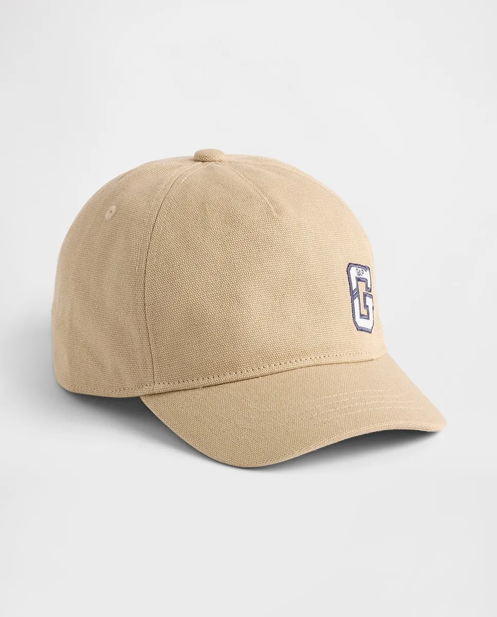 

Детская бейсболка с логотипом из органического хлопка Gap, хаки