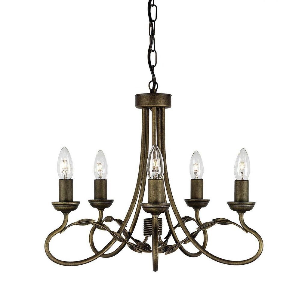 

Подвесной светильник Olivia, черный/золотой, 5 лампочек Elstead Lighting
