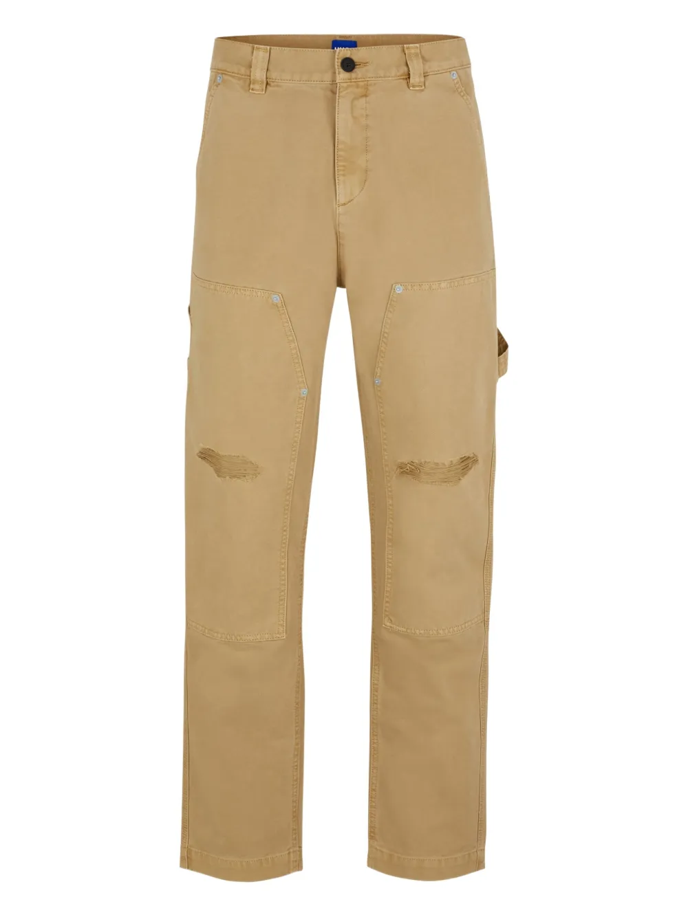 

Утилитарные потертые брюки BOSS, коричневый