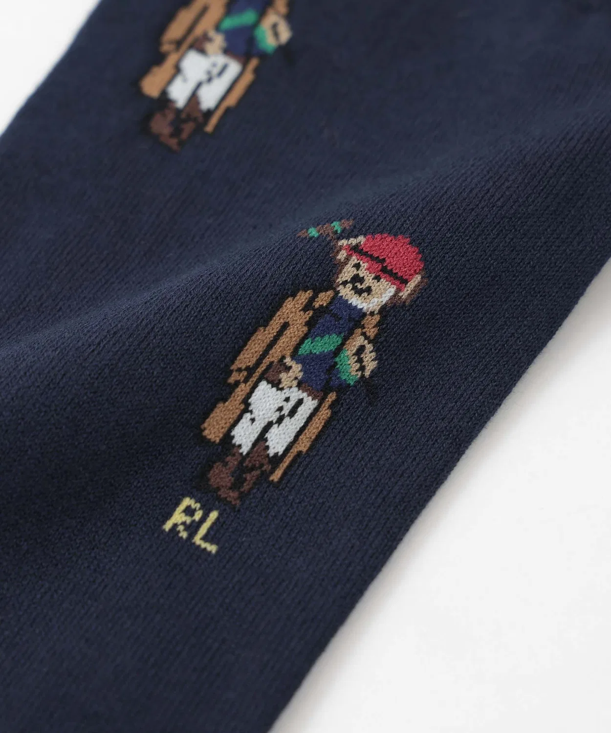 Носки POLO RALPH LAUREN с принтом медведя, темно-синие — фото 2