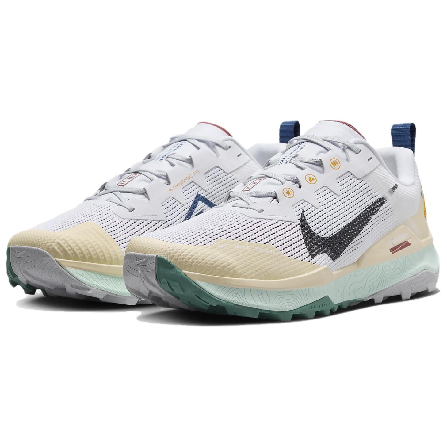 Кроссовки Wildhorse 8 для бега для мужчин с низким верхом Nike, цвет Gray Yellow Green — фото 3