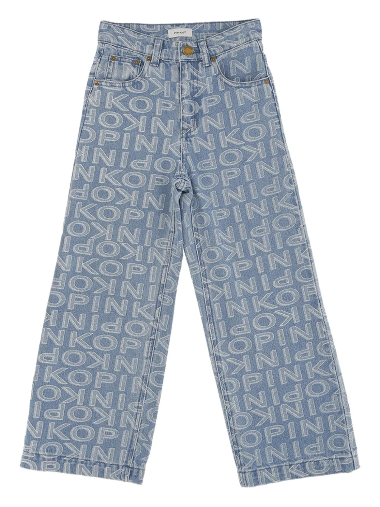 

Джинсы Pinko Kids с логотипом, синий