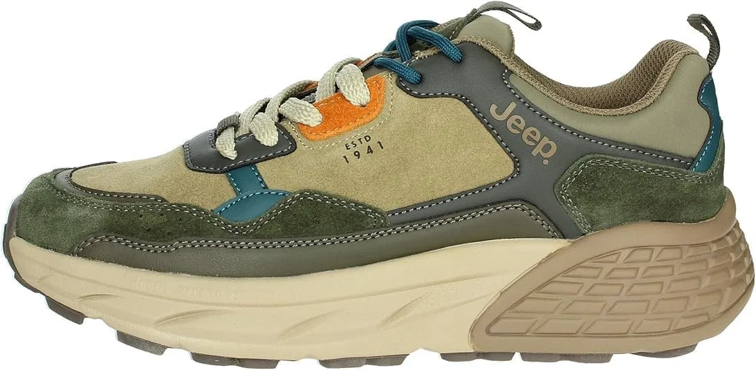 Jeep, Groove Мужские модные повседневные кроссовки, Khaki Multicolor