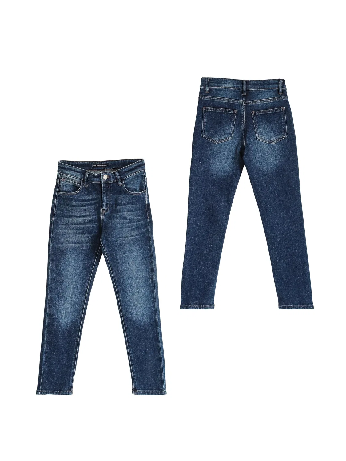 Узкие джинсы Solang, Dark Blue — фото 3