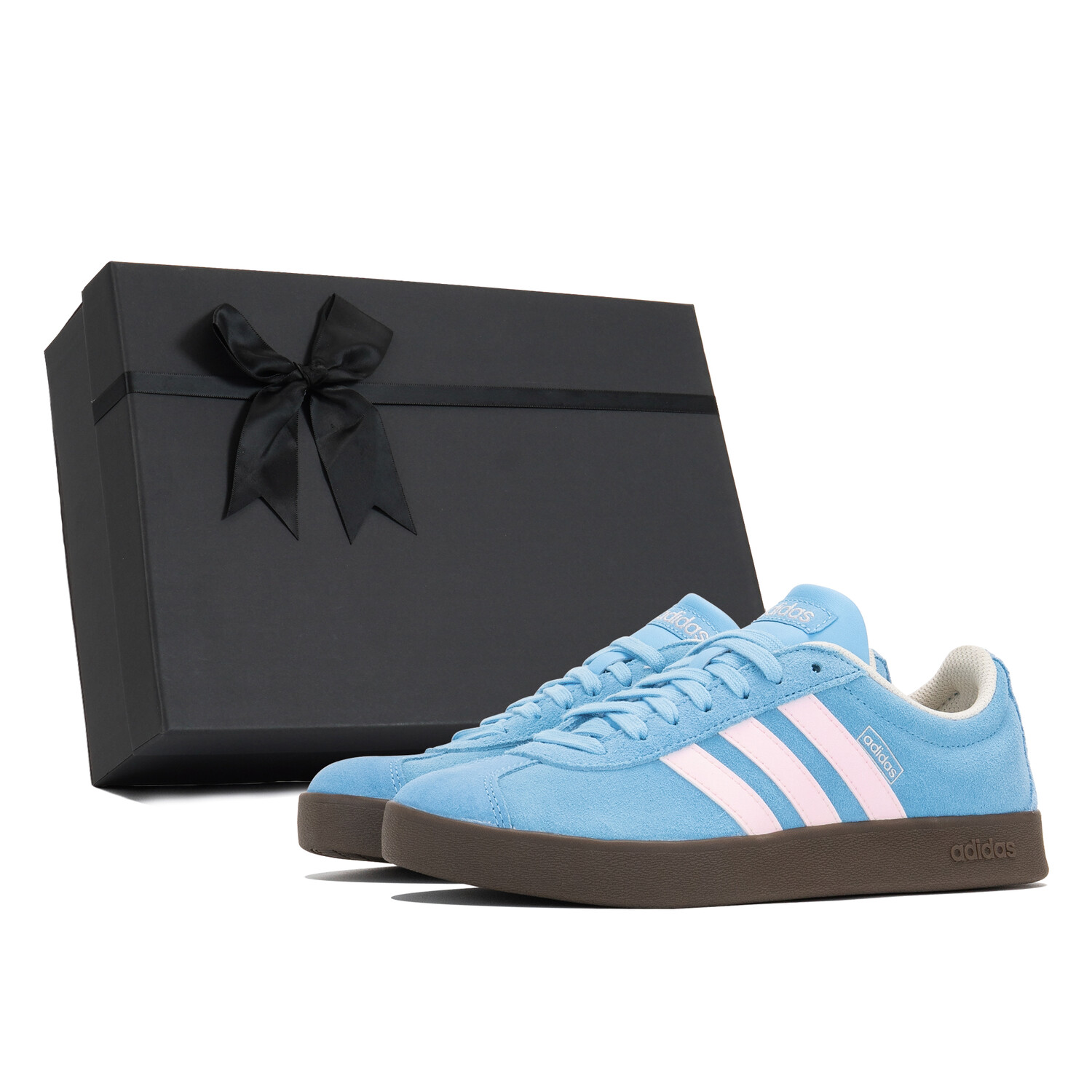 

Кроссовки adidas Vl Court Skateboarding Shoes Unisex Low-top White, голубой, Синий, Кроссовки adidas Vl Court Skateboarding Shoes Unisex Low-top White, голубой
