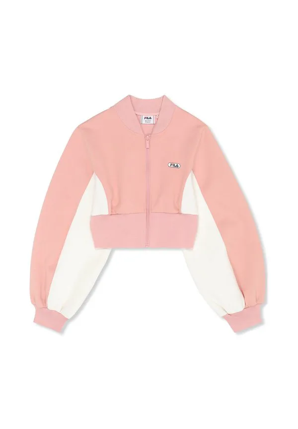 Толстовка lecore с высокой посадкой на молнии Fila, Mellow Rose-Egret