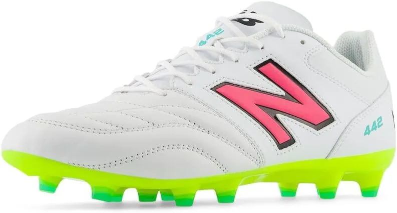 

Футбольные бутсы New Balance Men's 442 V2 Team FG, белый/розовый