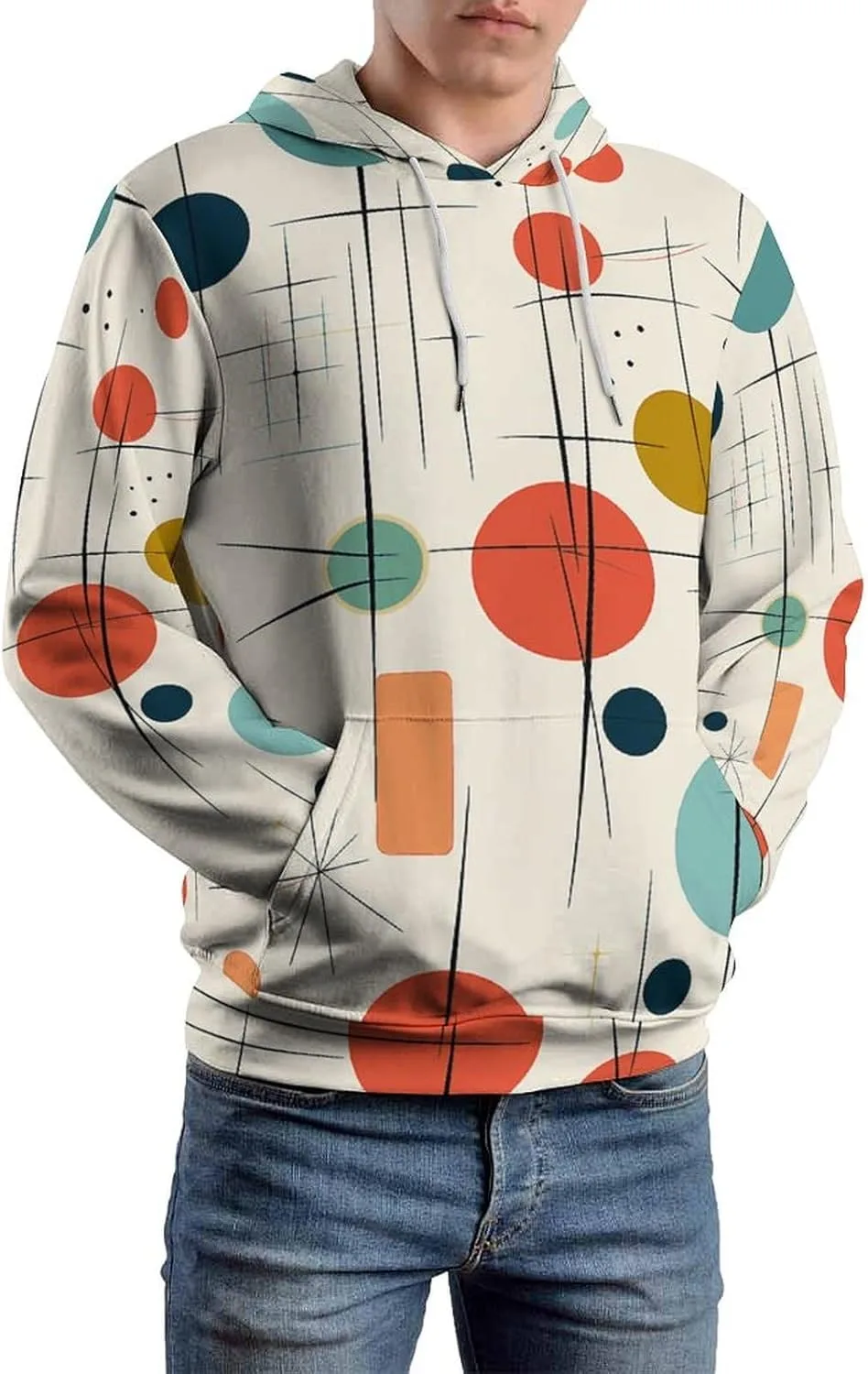 

Толстовка с капюшоном Modern Mid Century для мужчин QMKVBSN