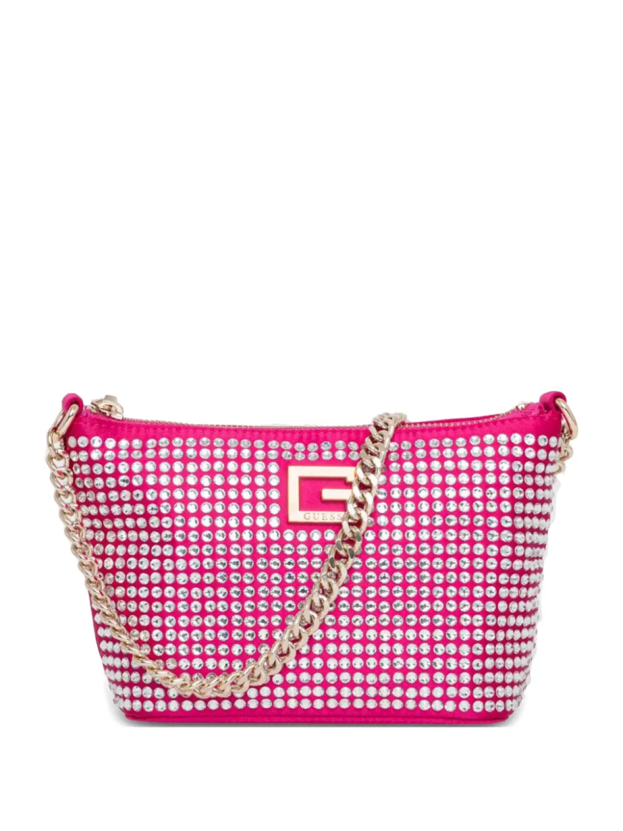 

Сумка через плечо GUESS USA Gilded Glamour, розовый