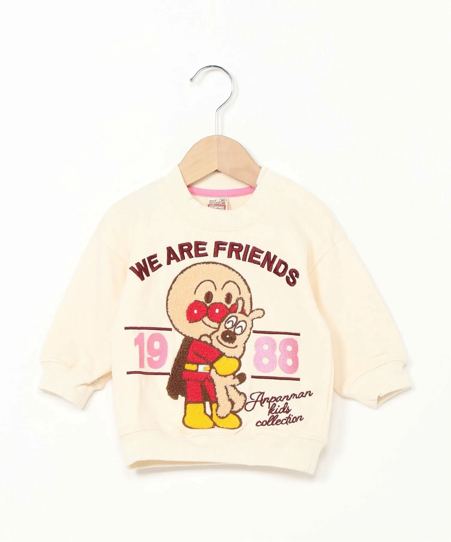 Вышитая толстовка APKC/(K)HUG Sagura Anpanman Kids Collection, Off-white — фото 2