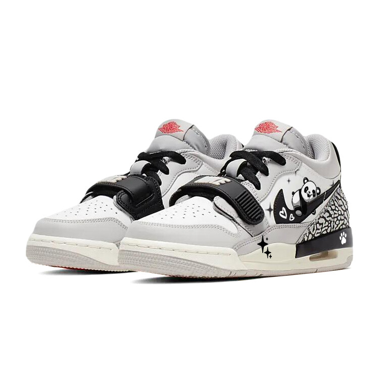 Кроссовки Jordan Legacy 312 Vintage Basketball Shoes Men Low-top Grey/white, белый/серый — фото 3