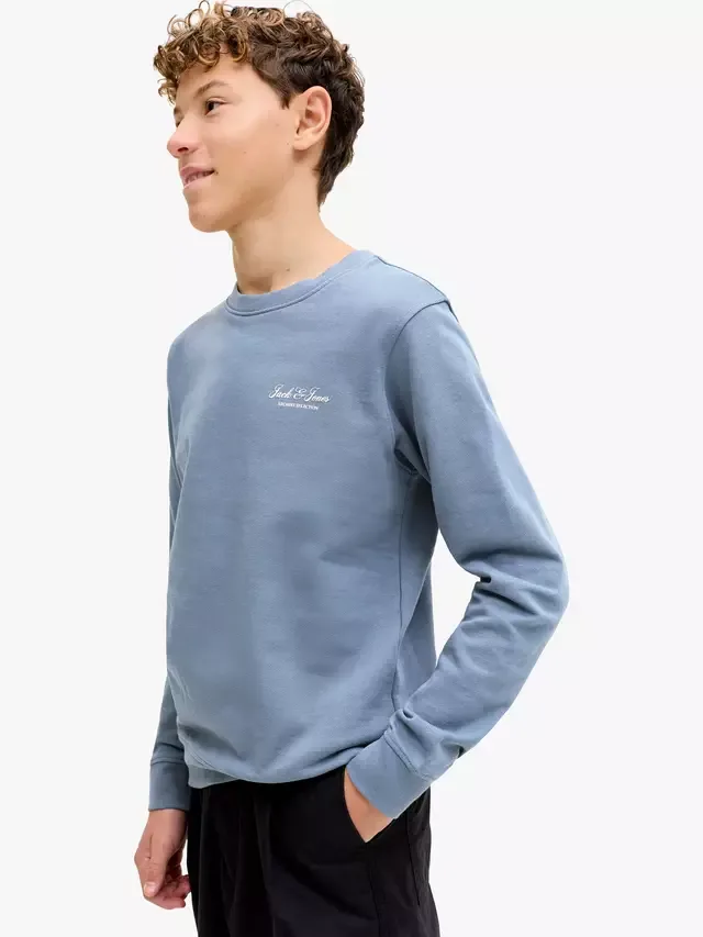Детская толстовка из архива, цвет Синий мираж Jack & Jones — фото 3