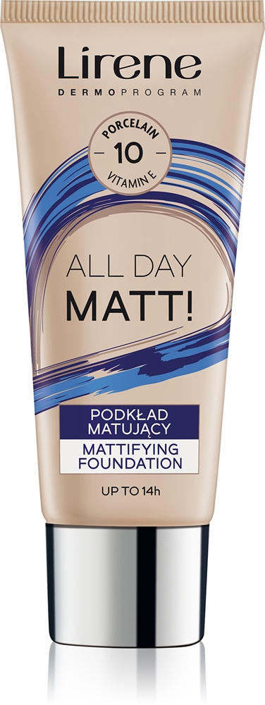 

Стойкая жидкая тональная основа Nature Matte Lirene, atspalvis 10 porcelain 30 мл