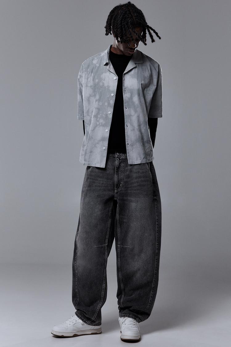 

Джинсы Balloon fit Pull And Bear, серый