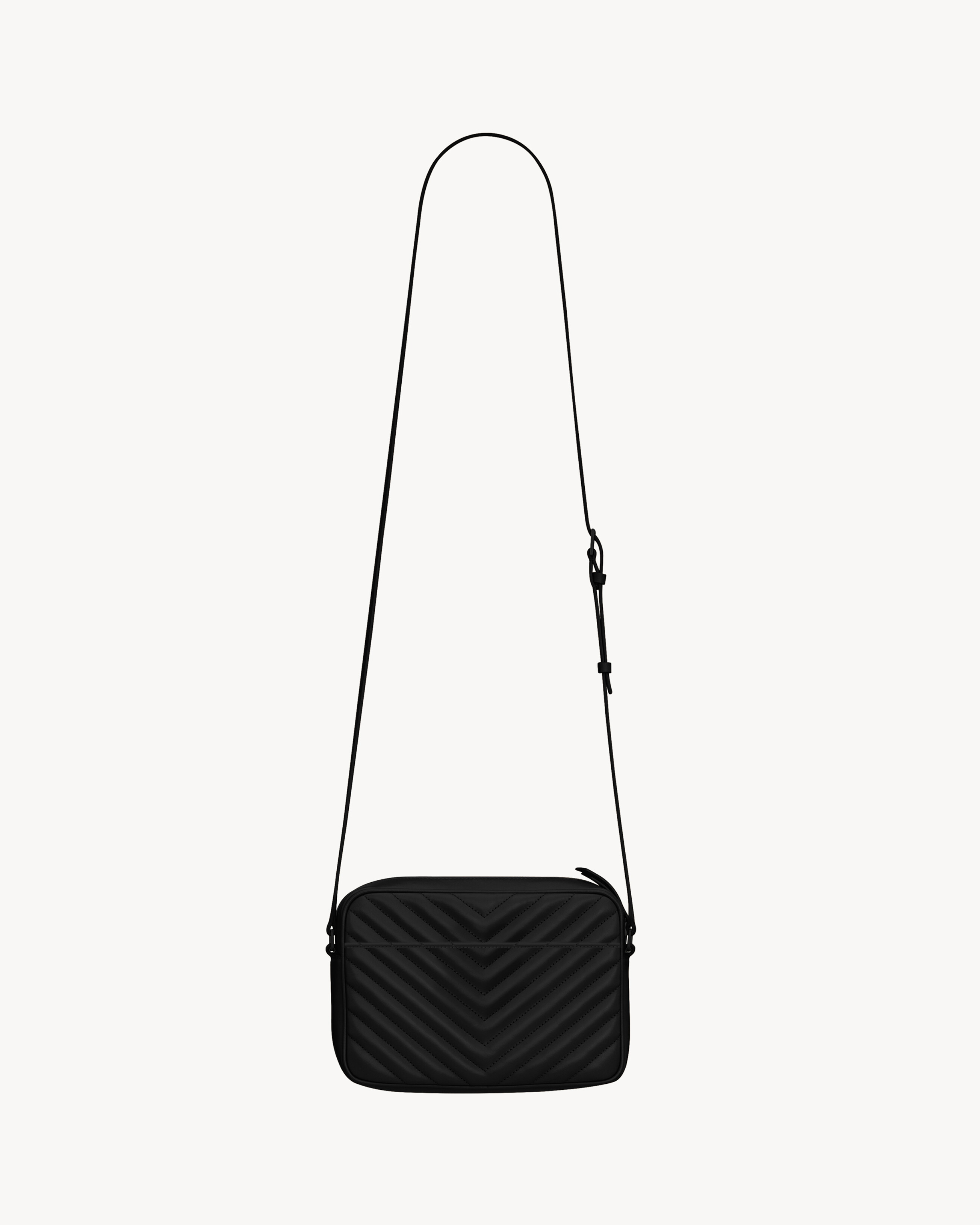 Сумка-камера LOU из стеганой кожи Saint Laurent, черный — фото 2