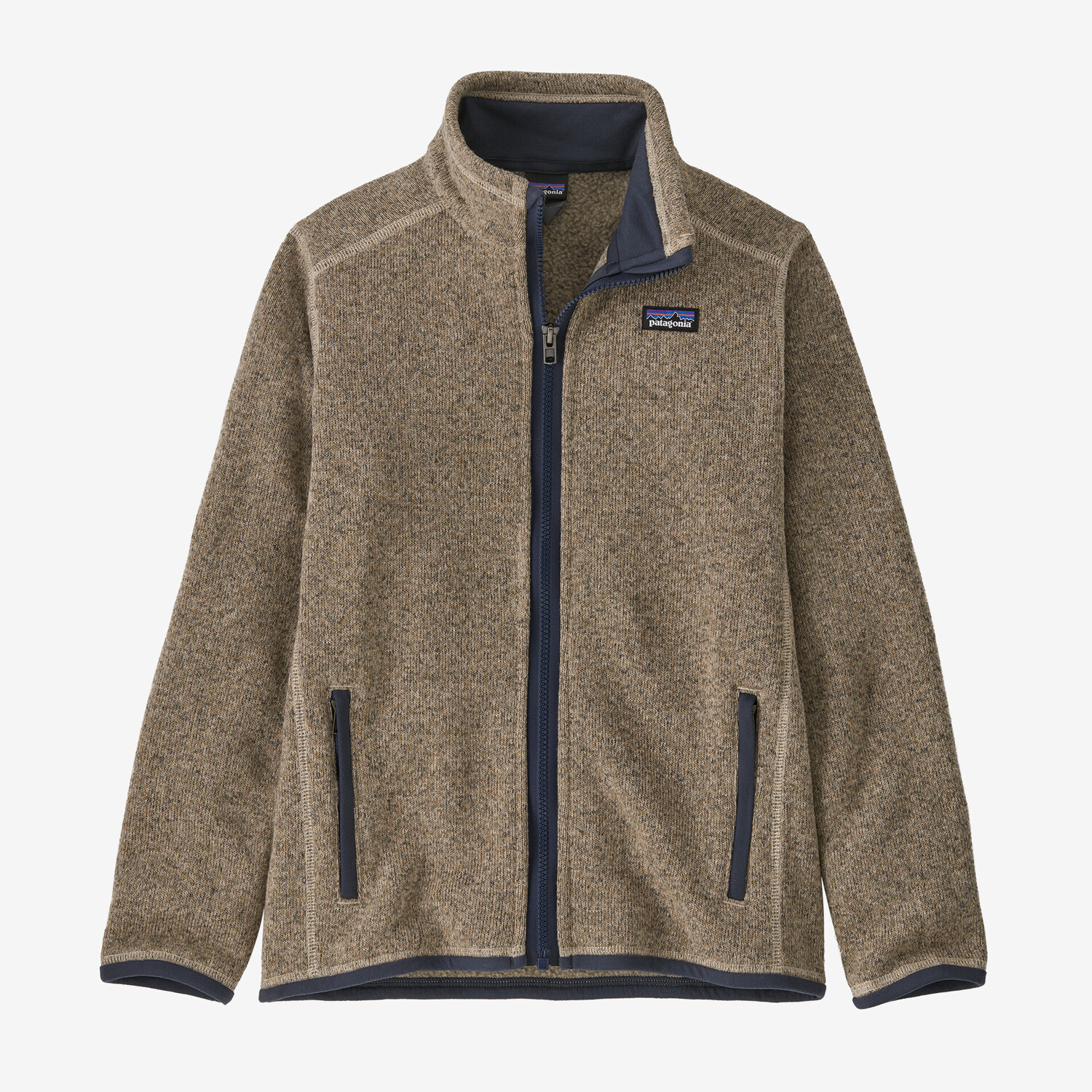 

Детский свитер, флисовая куртка Patagonia, цвет Oar Tan