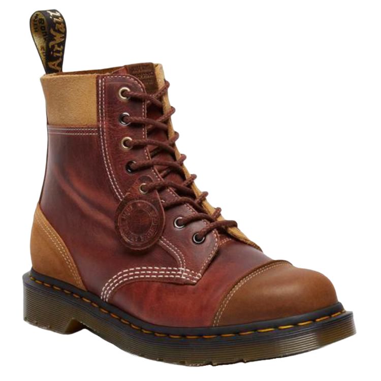 Женские короткие ботинки Martin коричневые Dr.Martens — фото 4